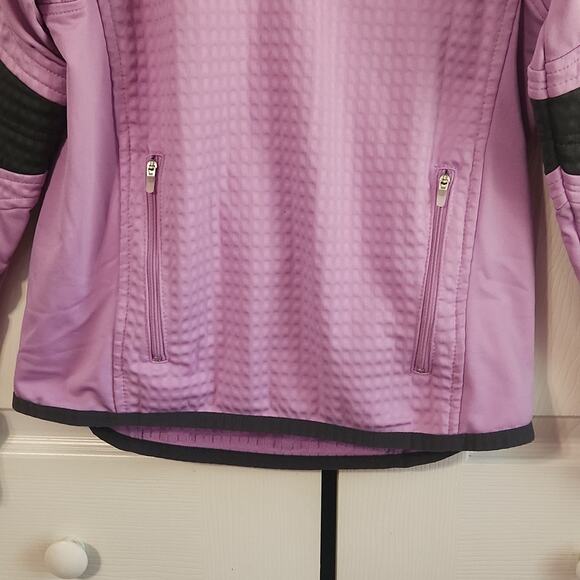 Nike Women's Sphere Thermal  Jacket Purple & Gray 1/4 Zip Thumbholes Moto Gorp - Picture 5 of 13